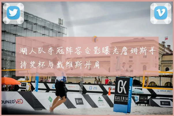 湖人队夺冠阵容合影曝光詹姆斯手持奖杯与戴维斯并肩