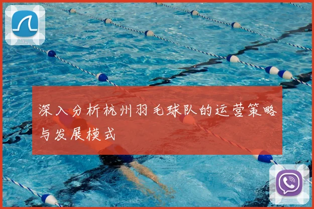 深入分析杭州羽毛球队的运营策略与发展模式