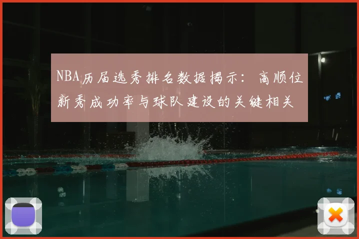 NBA历届选秀排名数据揭示：高顺位新秀成功率与球队建设的关键相关性